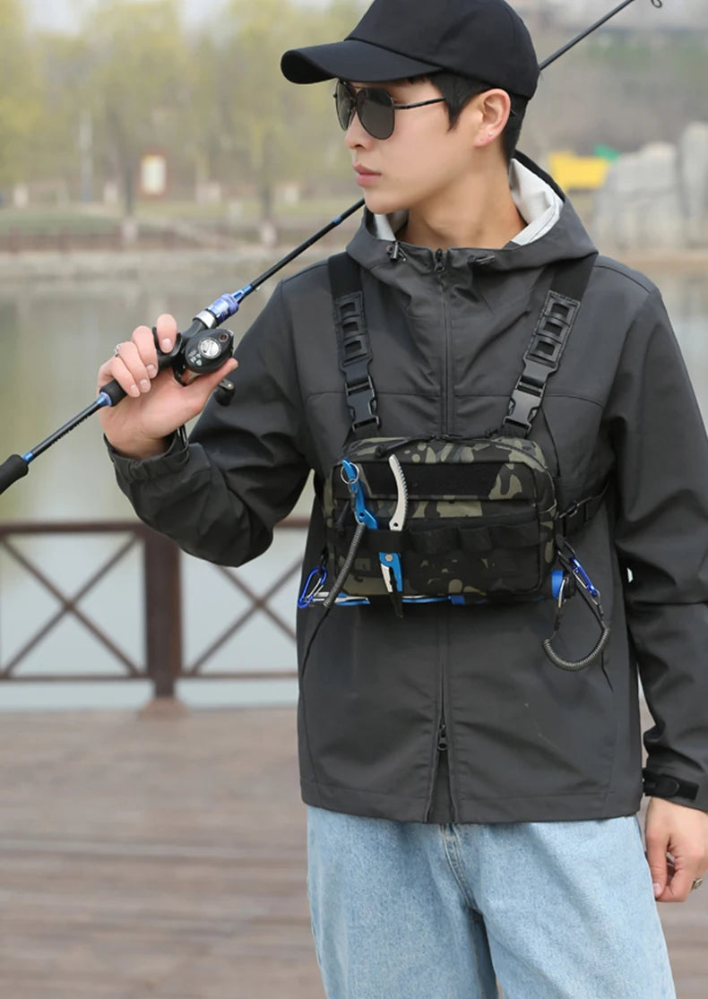 Softback tactical vest utility bag with multiple pockets and adjustable straps - product image