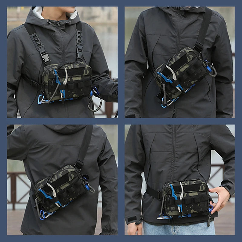 Softback tactical vest utility bag with multiple pockets and adjustable straps - product image