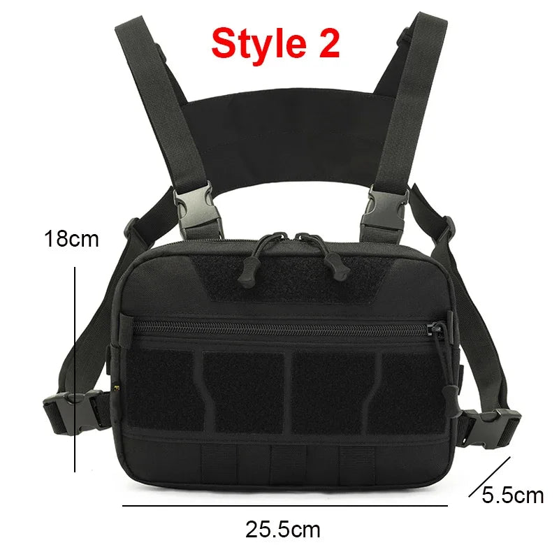 Softback tactical vest utility bag with multiple pockets and adjustable straps - product image