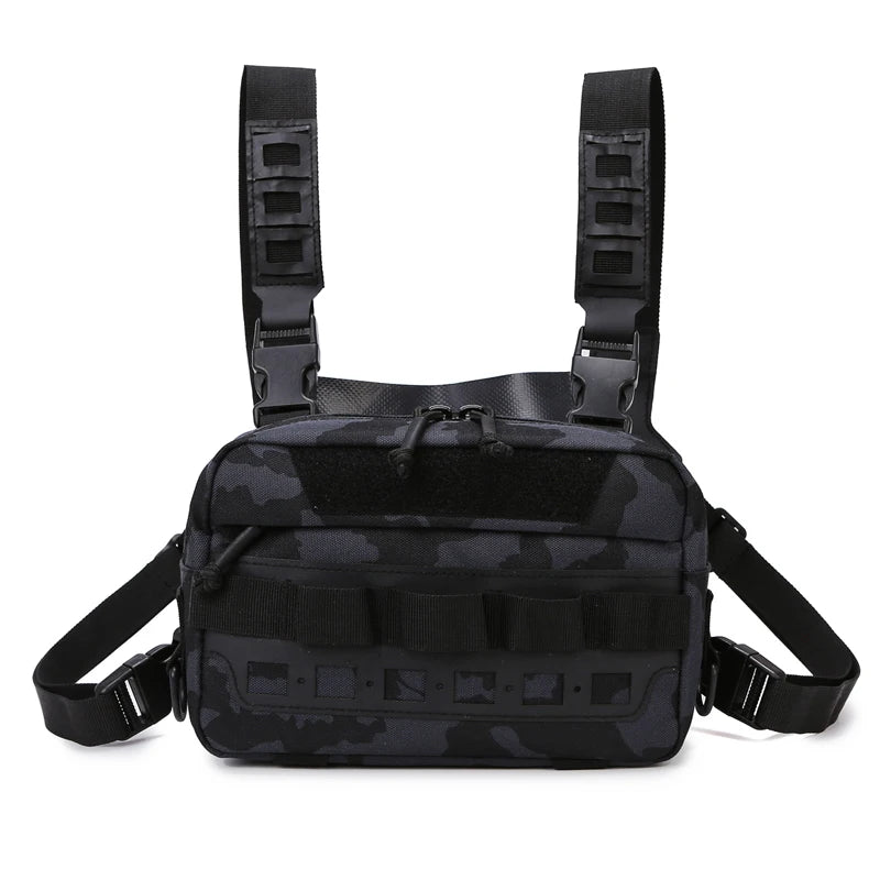 Softback tactical vest utility bag with multiple pockets and adjustable straps - product image