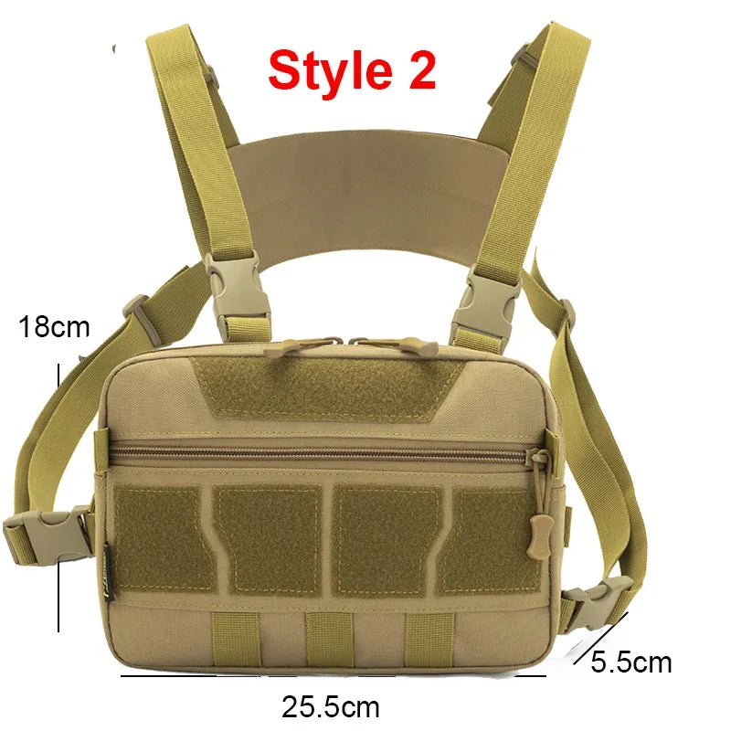 Softback tactical vest utility bag with multiple pockets and adjustable straps - product image