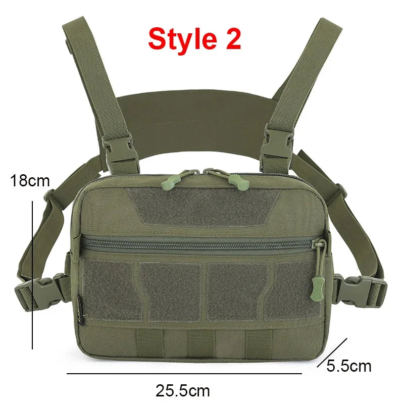Softback tactical vest utility bag with multiple pockets and adjustable straps - product image