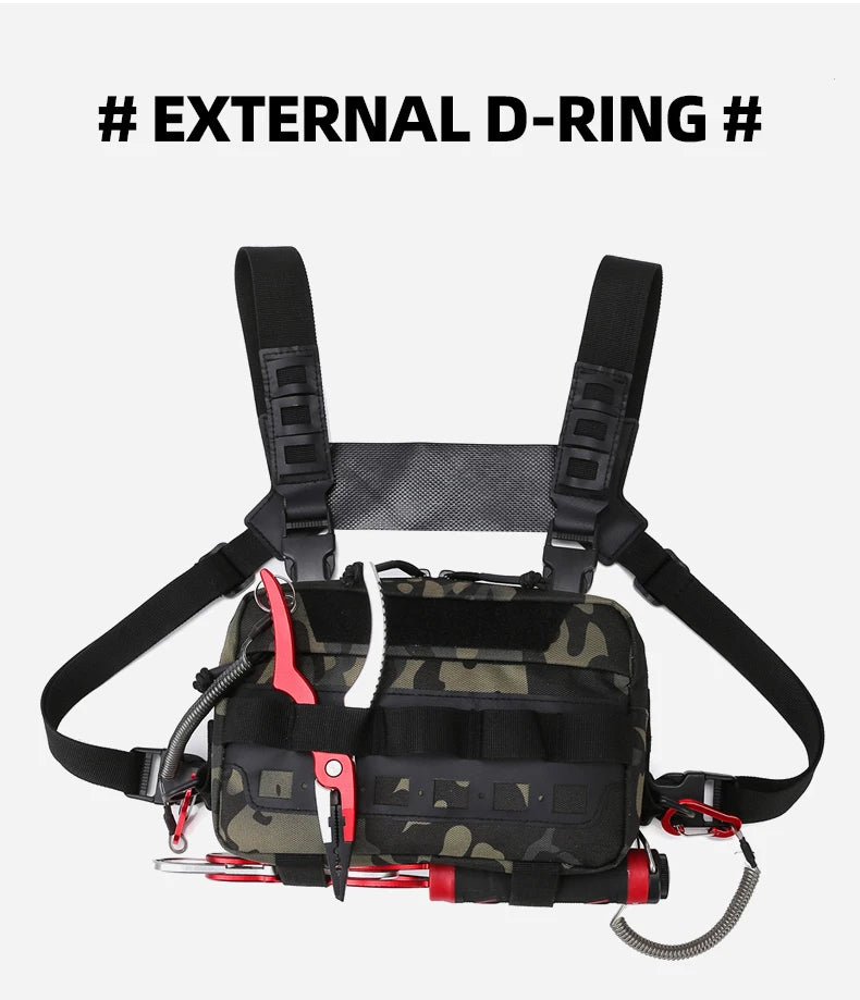 Softback tactical vest utility bag with multiple pockets and adjustable straps - product image