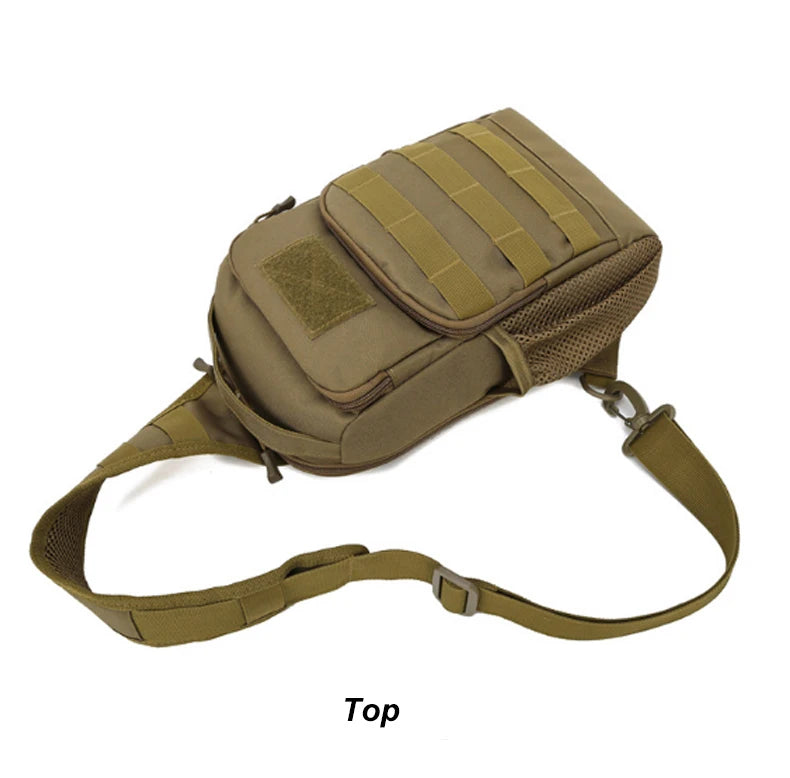 Softback usb tactical chest bag with multiple color options, nylon material - product image