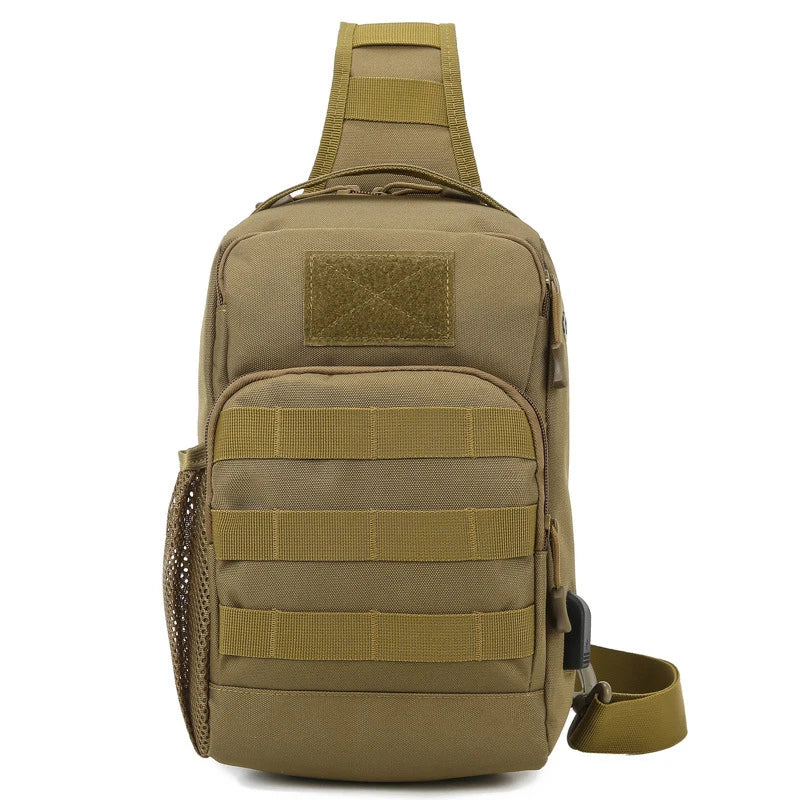Softback usb tactical chest bag with multiple color options, nylon material - product image