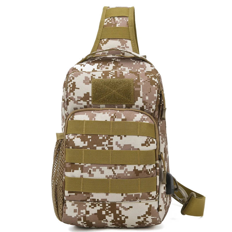 Softback usb tactical chest bag with multiple color options, nylon material - product image