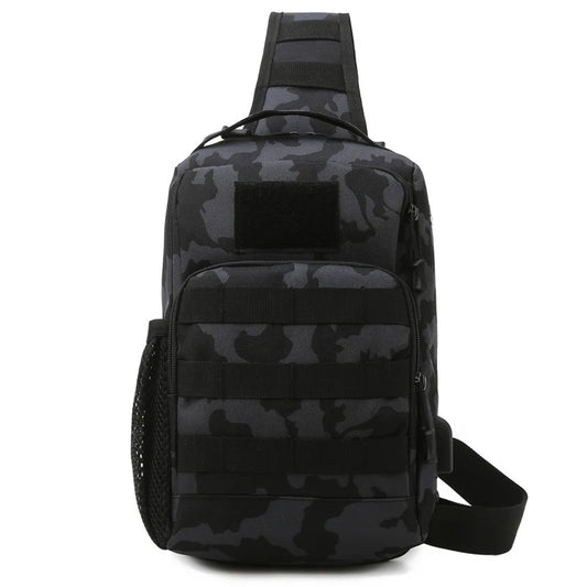 Softback usb tactical chest bag with multiple color options, nylon material - product image