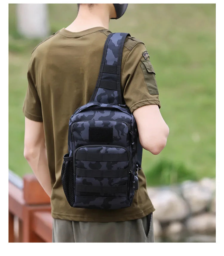 Softback usb tactical chest bag with multiple color options, nylon material - product image