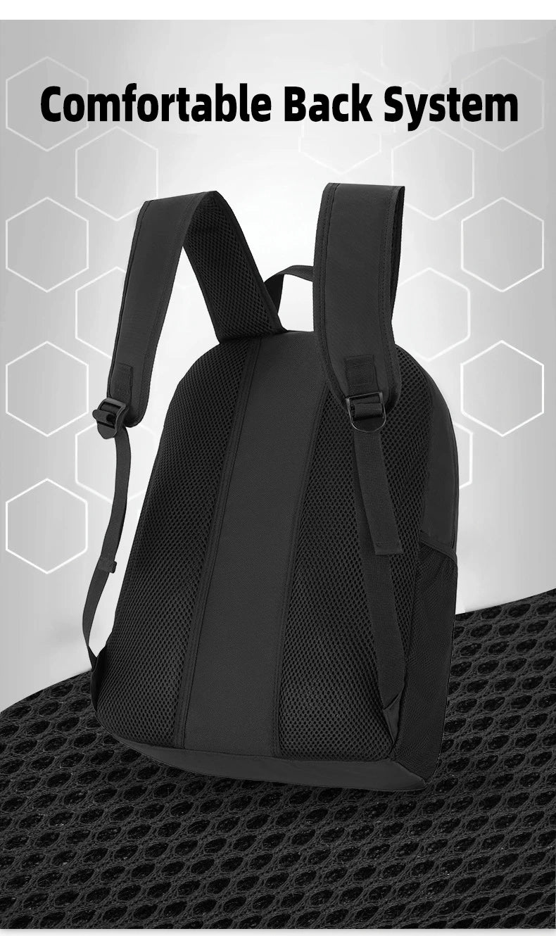 Sports backpack with shoes compartment multi-pocket water-resistant oxford fabric - product image