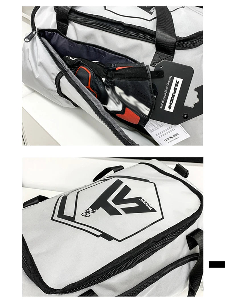 Sports backpack with shoes compartment wet dry separation gym outdoor hiking duffel - product image