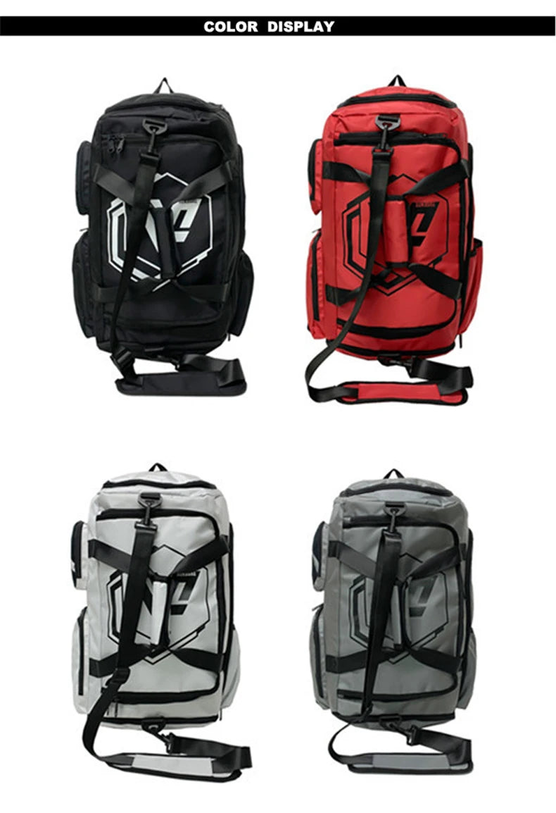 Sports backpack with shoes compartment wet dry separation gym outdoor hiking duffel - product image