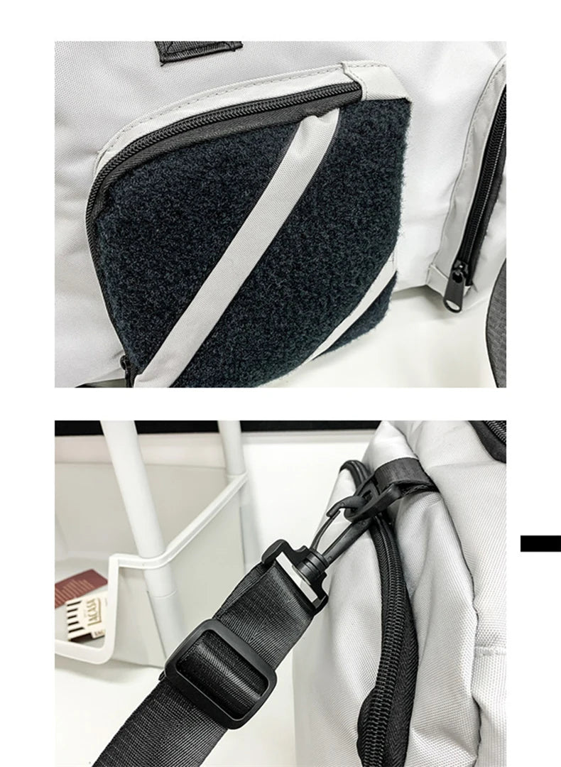 Sports backpack with shoes compartment wet dry separation gym outdoor hiking duffel - product image