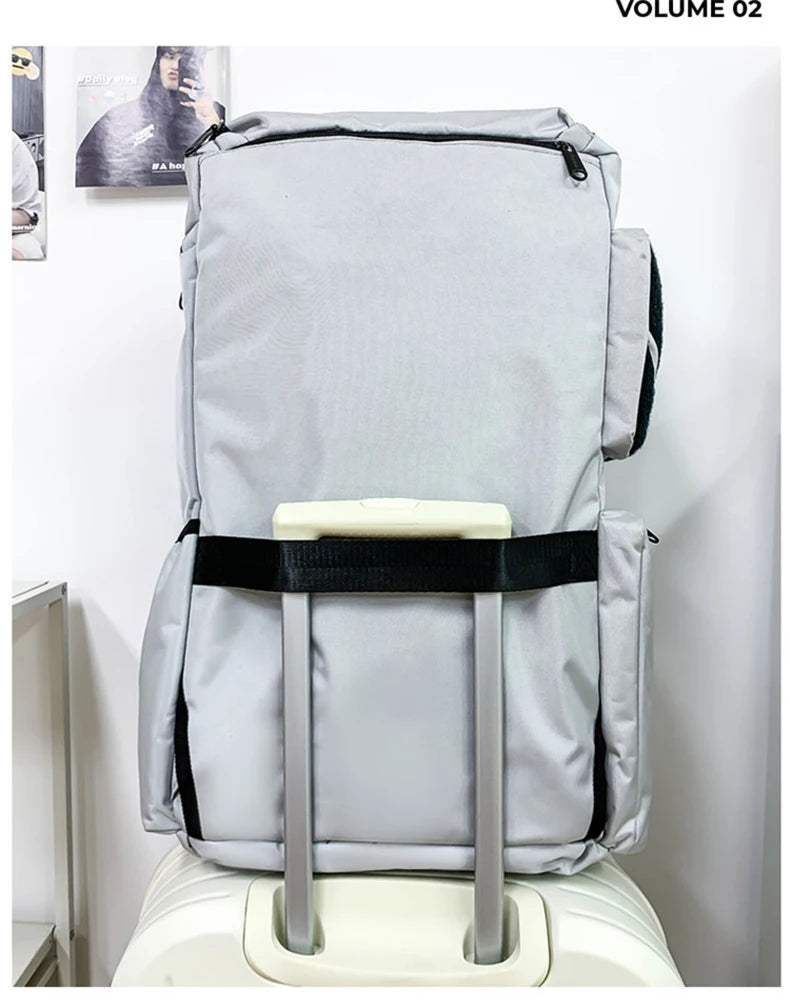 Sports backpack with shoes compartment wet dry separation gym outdoor hiking duffel - product image