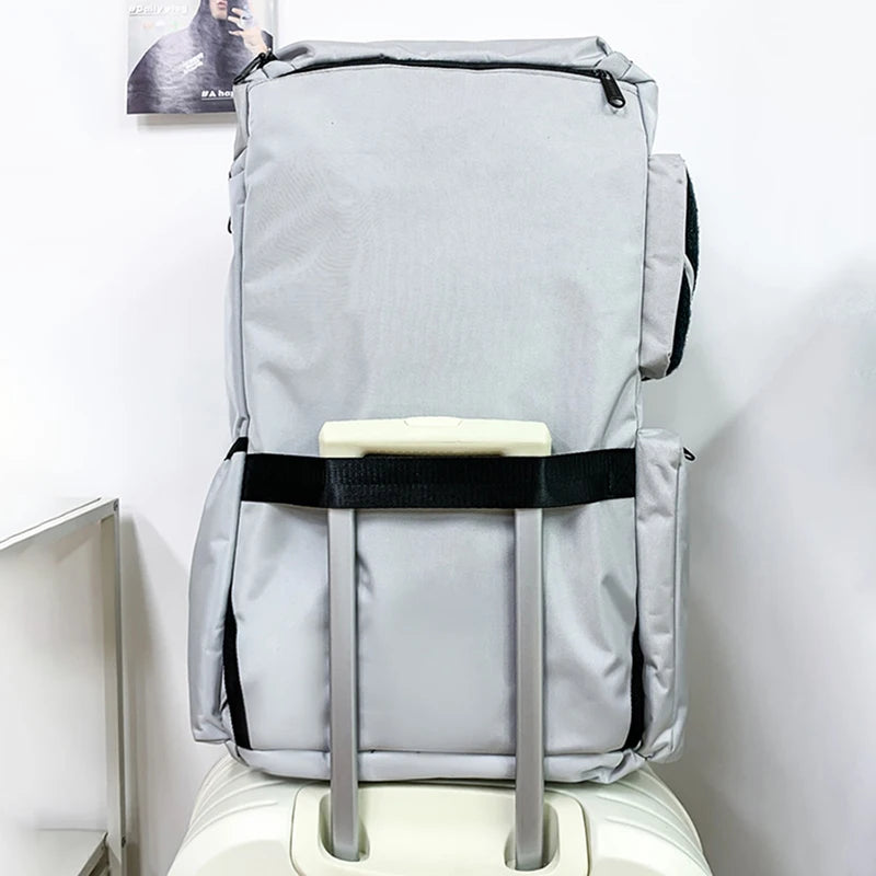Sports backpack with shoes compartment wet dry separation gym outdoor hiking duffel - product image