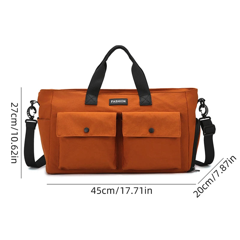 Sports duffel bag dry wet separation with shoe pack outdoor hiking camping handbag - product image