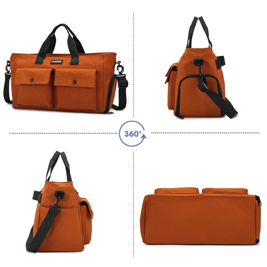 Sports duffel bag dry wet separation with shoe pack outdoor hiking camping handbag - product image