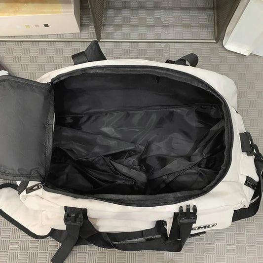 Sports fitness crossbody large capacity travel weekender duffle bag with shoe compartment - product image