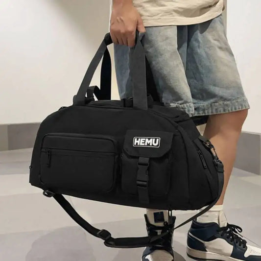 Sports fitness crossbody large capacity travel weekender duffle bag with shoe compartment - product image
