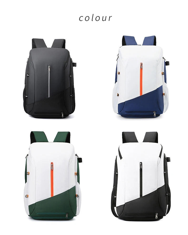 Sports helmet bag with shoes compartment laptop rucksack basketball tennis badminton - product image
