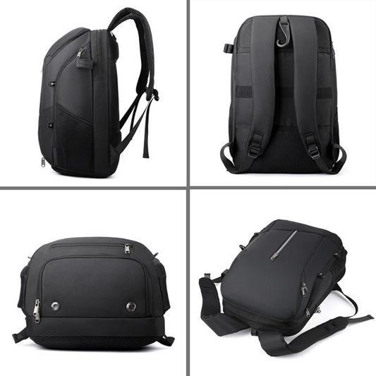 Sports helmet bag with shoes compartment laptop rucksack basketball tennis badminton - product image