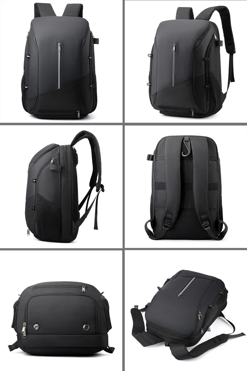 Sports helmet bag with shoes compartment laptop rucksack basketball tennis badminton - product image