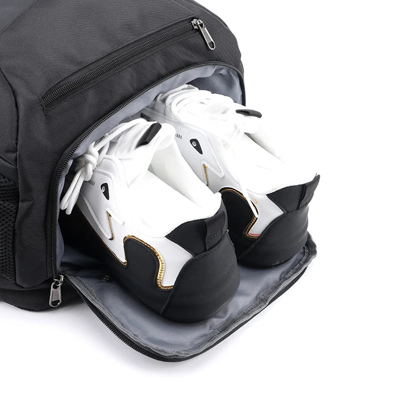 Sports helmet bag with shoes compartment laptop rucksack basketball tennis badminton - product image