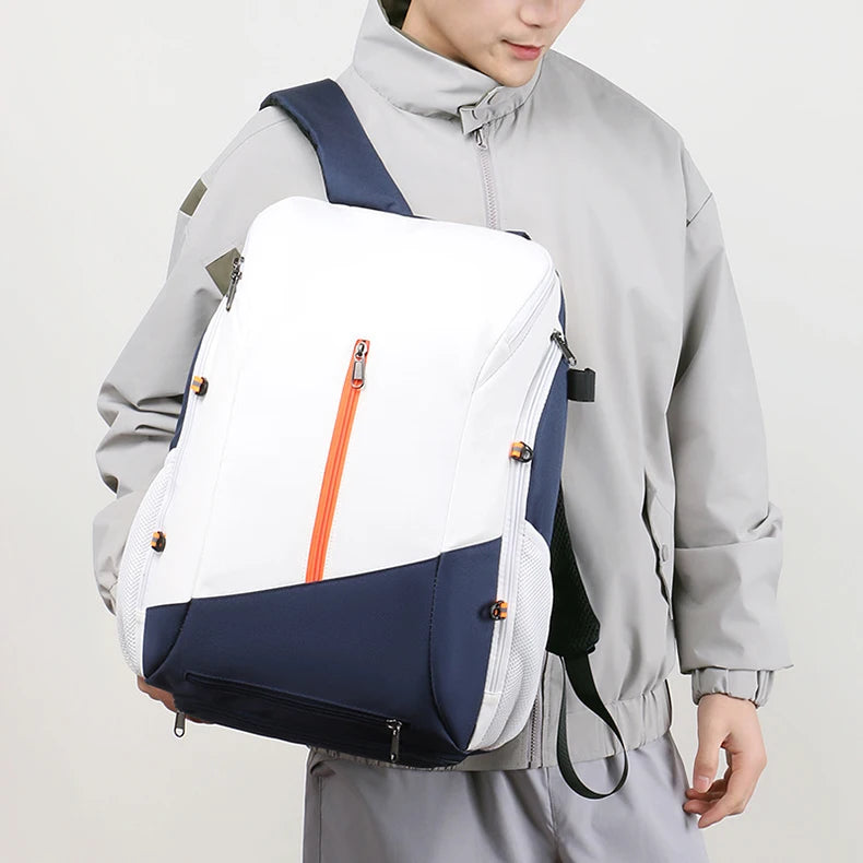 Sports helmet bag with shoes compartment laptop rucksack basketball tennis badminton - product image