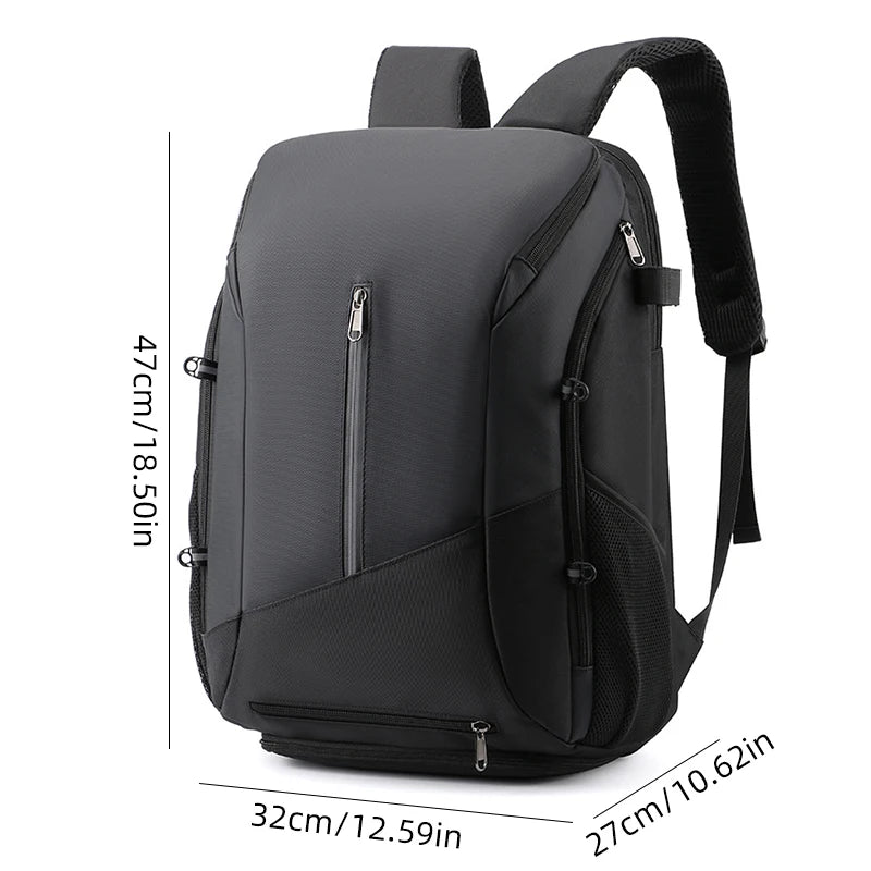 Sports helmet bag with shoes compartment laptop rucksack basketball tennis badminton - product image