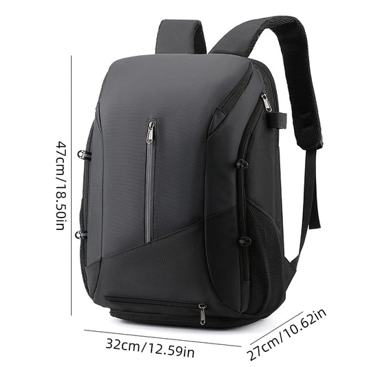 Sports helmet bag with shoes compartment laptop rucksack basketball tennis badminton - product image