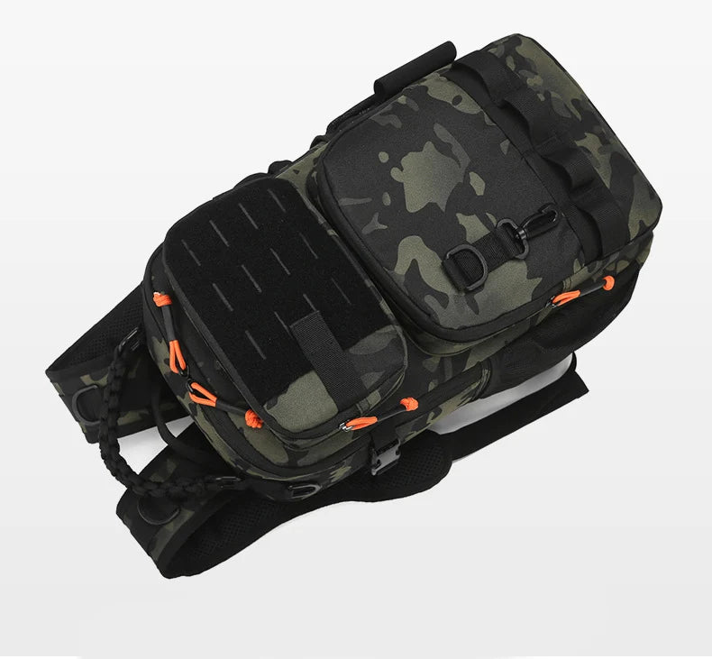 Tactical chest bag oxford large capacity molle outdoor storage multi-pocket - product image