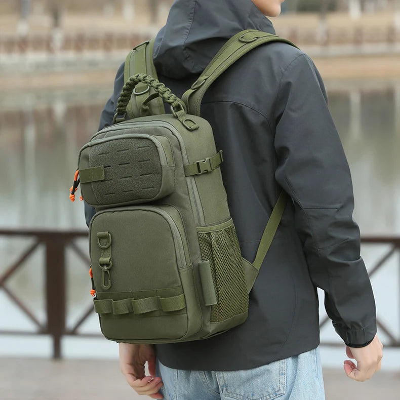 Tactical chest bag oxford large capacity molle outdoor storage multi-pocket - product image