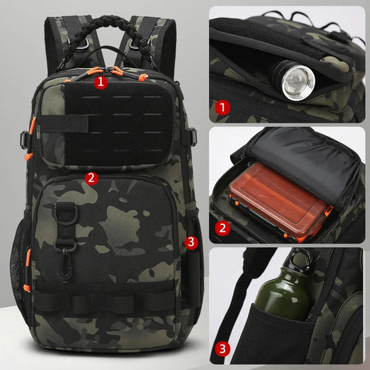 Tactical chest bag oxford large capacity molle outdoor storage multi-pocket - product image