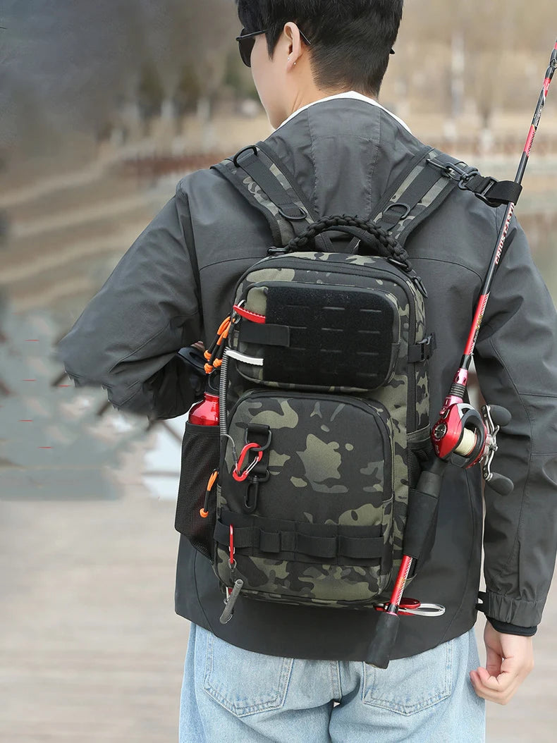 Tactical chest bag oxford large capacity molle outdoor storage multi-pocket - product image