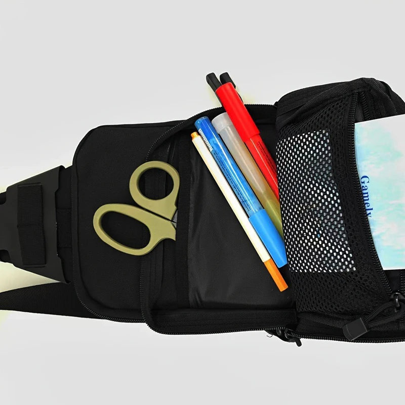 Tactical climbing chest bag nylon concealed carry gun holster adjustable strap - product image