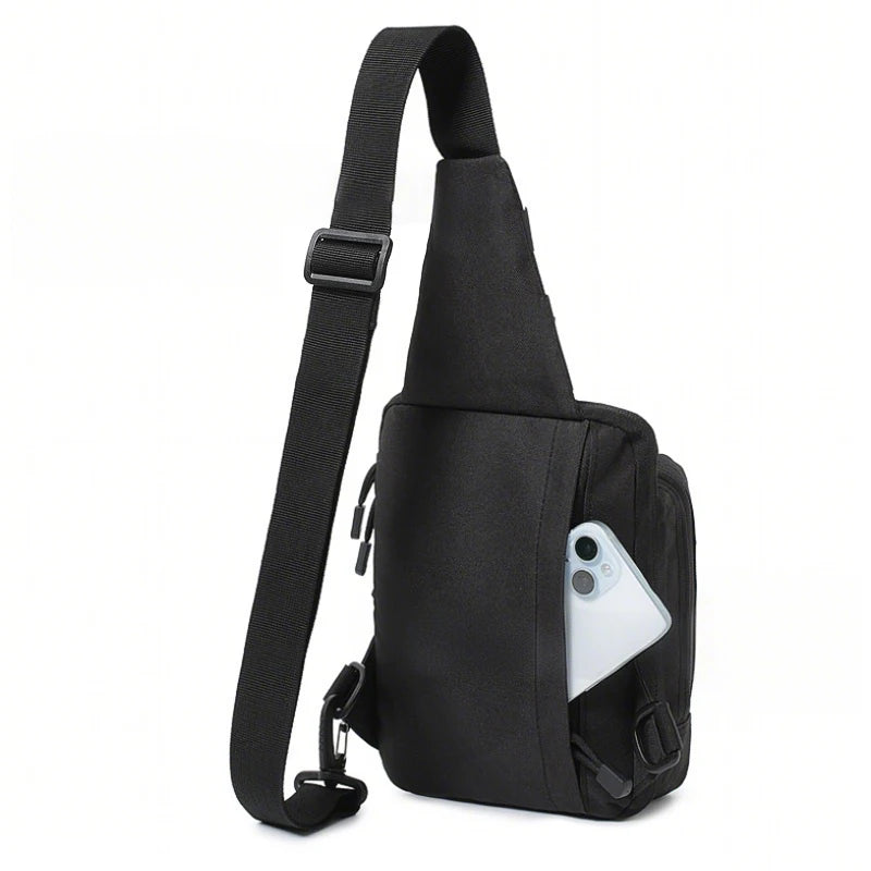 Tactical climbing chest bag nylon concealed carry gun holster adjustable strap - product image