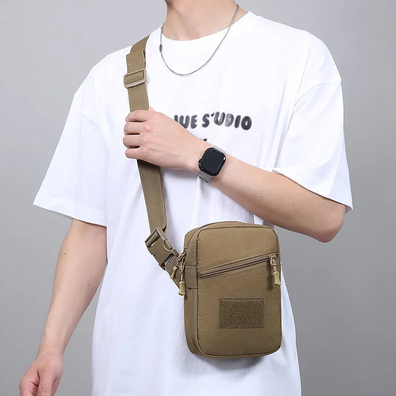 Tactical climbing chest bag nylon large storage multi-wear adjustable strap - product image