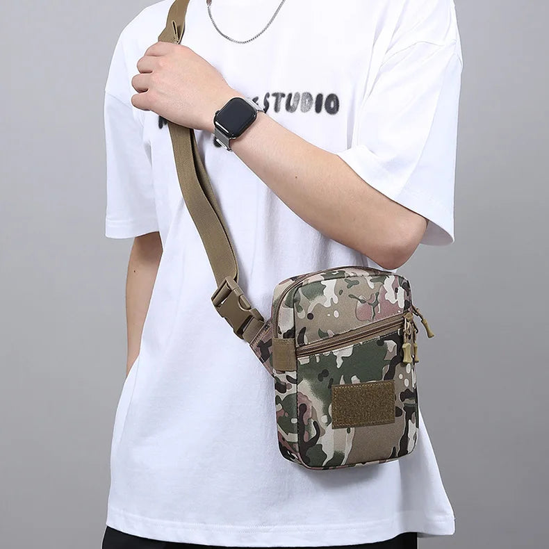 Tactical climbing chest bag nylon large storage multi-wear adjustable strap - product image