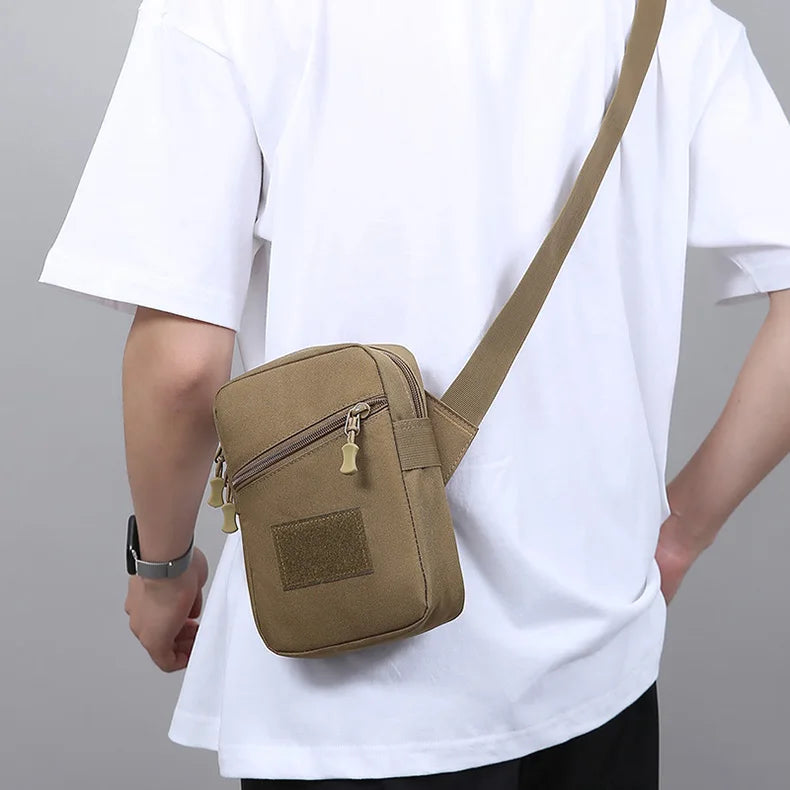 Tactical climbing chest bag nylon large storage multi-wear adjustable strap - product image