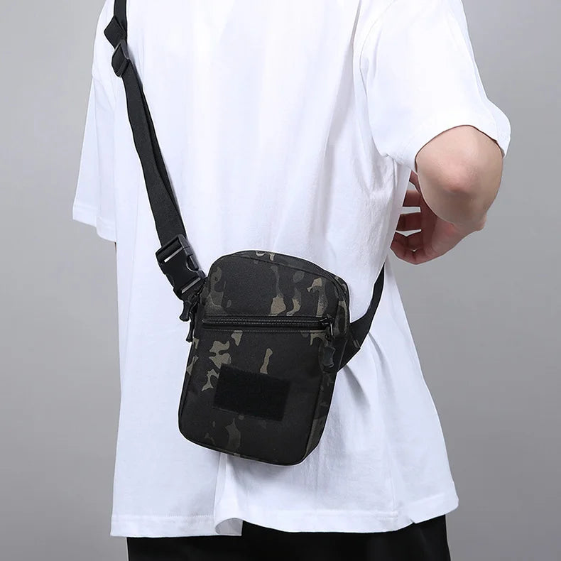 Tactical climbing chest bag nylon large storage multi-wear adjustable strap - product image