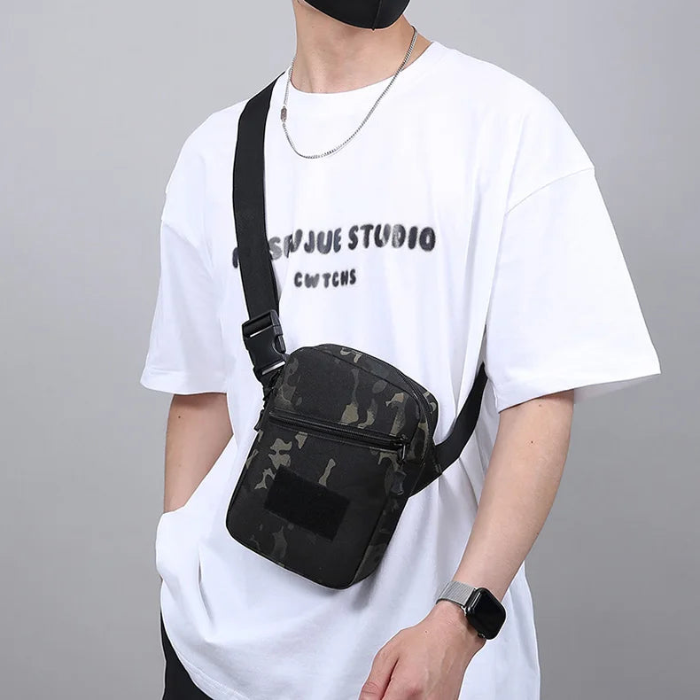 Tactical climbing chest bag nylon large storage multi-wear adjustable strap - product image
