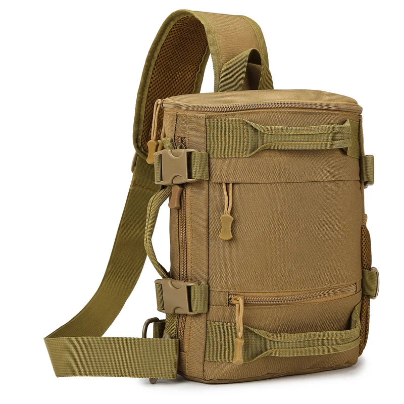 Tactical climbing chest bag oxford large capacity multi-wear adjustable strap - product image