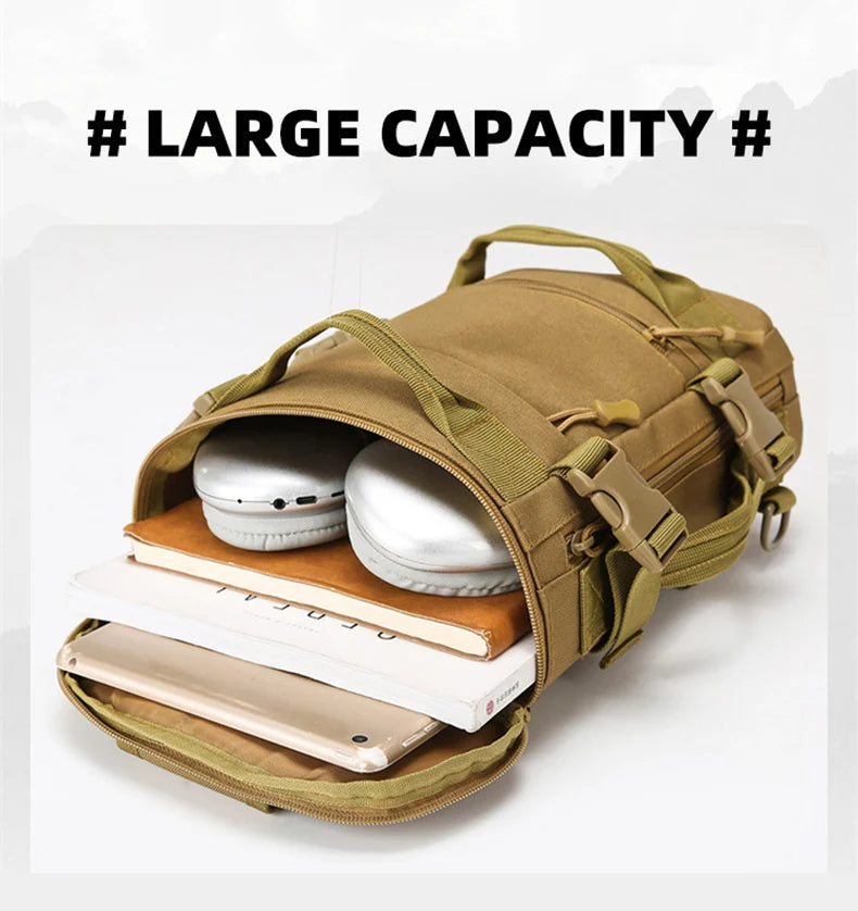 Tactical climbing chest bag oxford large capacity multi-wear adjustable strap - product image