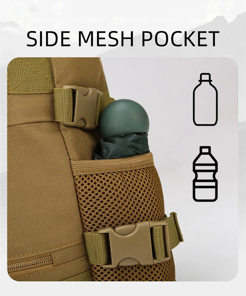 Tactical climbing chest bag oxford large capacity multi-wear adjustable strap - product image