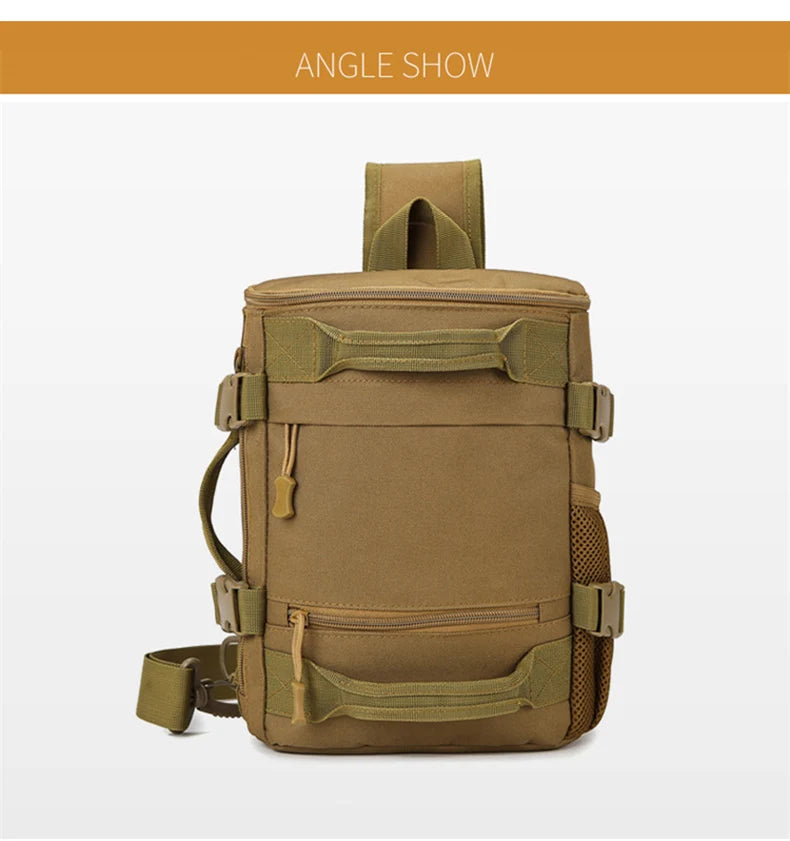 Tactical climbing chest bag oxford large capacity multi-wear adjustable strap - product image