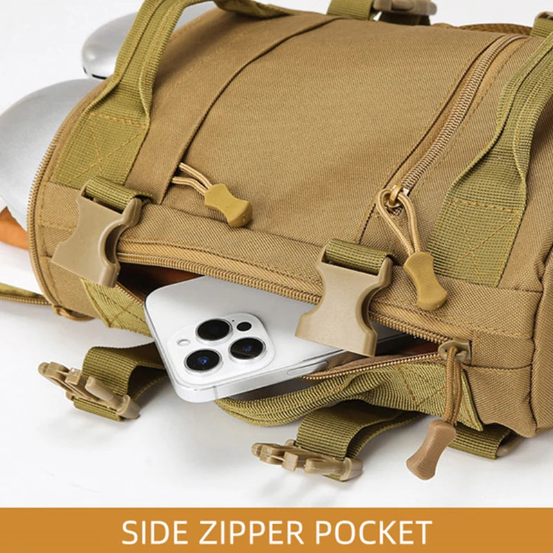Tactical climbing chest bag oxford large capacity multi-wear adjustable strap - product image