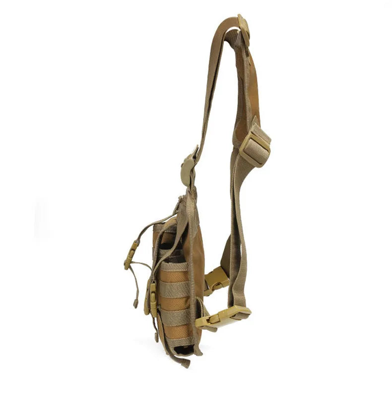Tactical climbing chest bag oxford large storage molle system detachable strap - product image