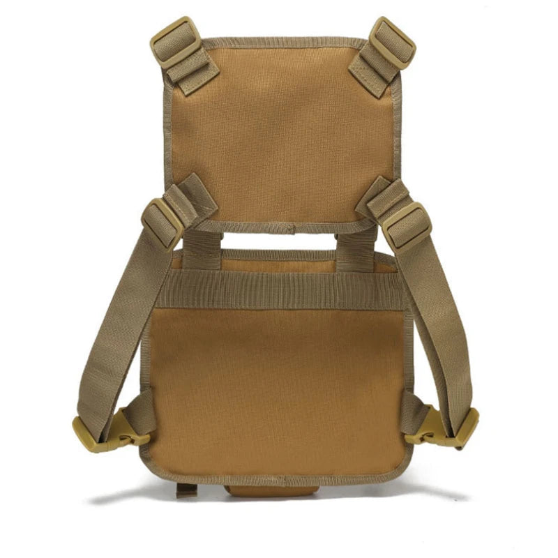 Tactical climbing chest bag oxford large storage molle system detachable strap - product image