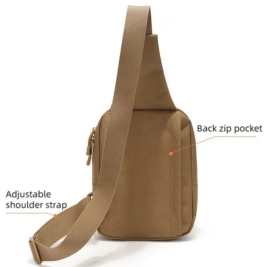 Tactical climbing chest bag oxford multi-layer storage adjustable straps - product image