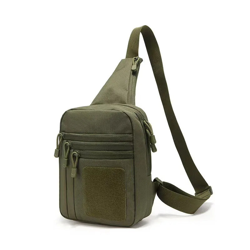 Tactical climbing chest bag oxford multi-layer storage adjustable straps - product image