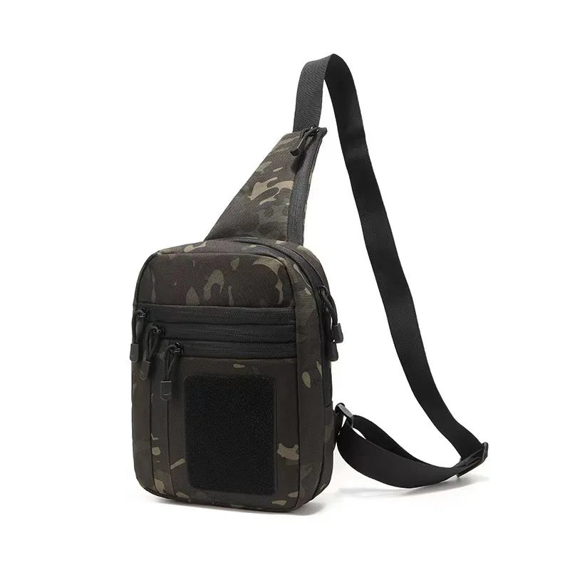 Tactical climbing chest bag oxford multi-layer storage adjustable straps - product image